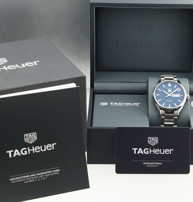 TAG HEUER Carrera Day-Date bleu soleil